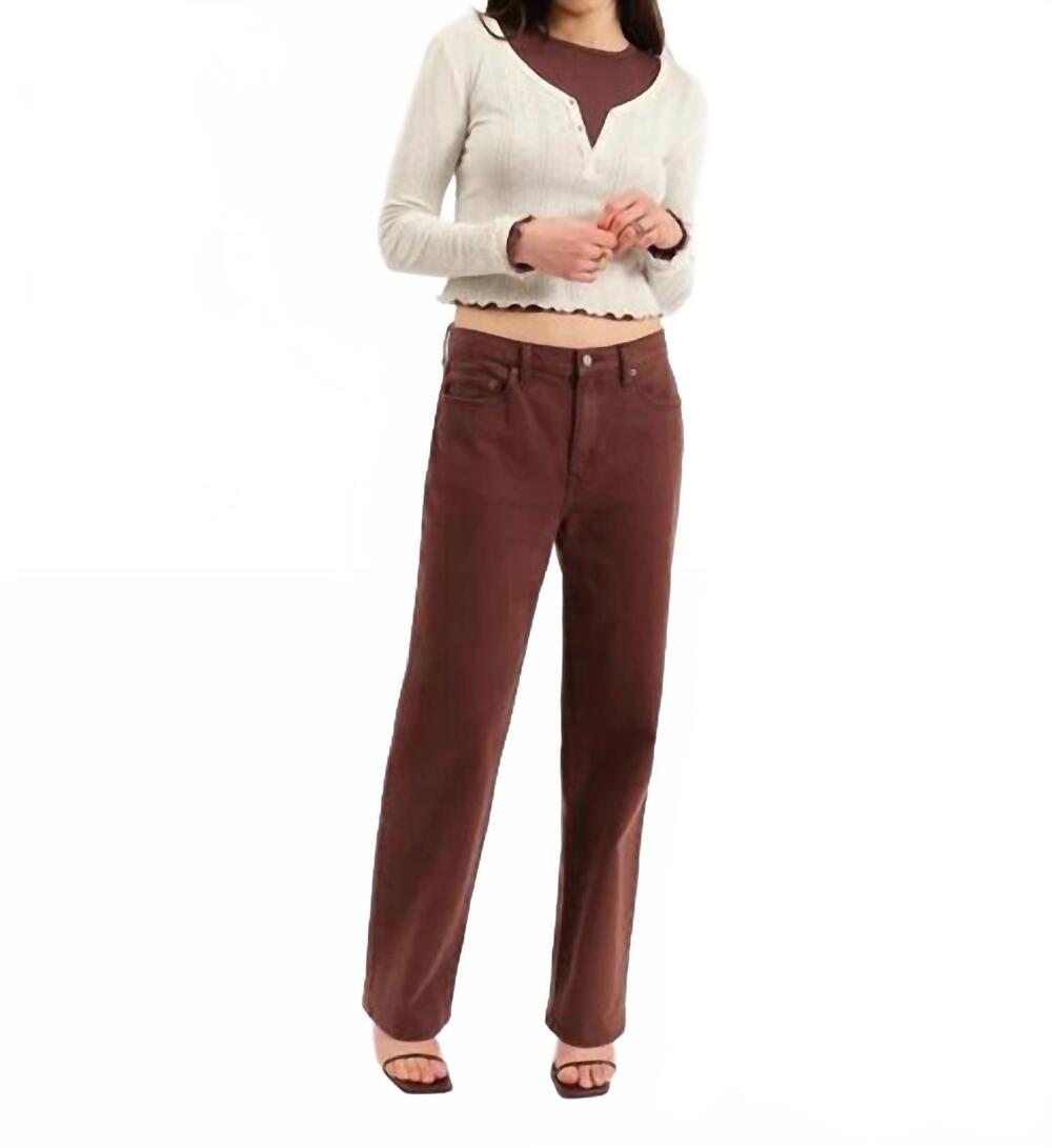 NEW DAZE women's 1999 slouch 90s fit jean in french roast